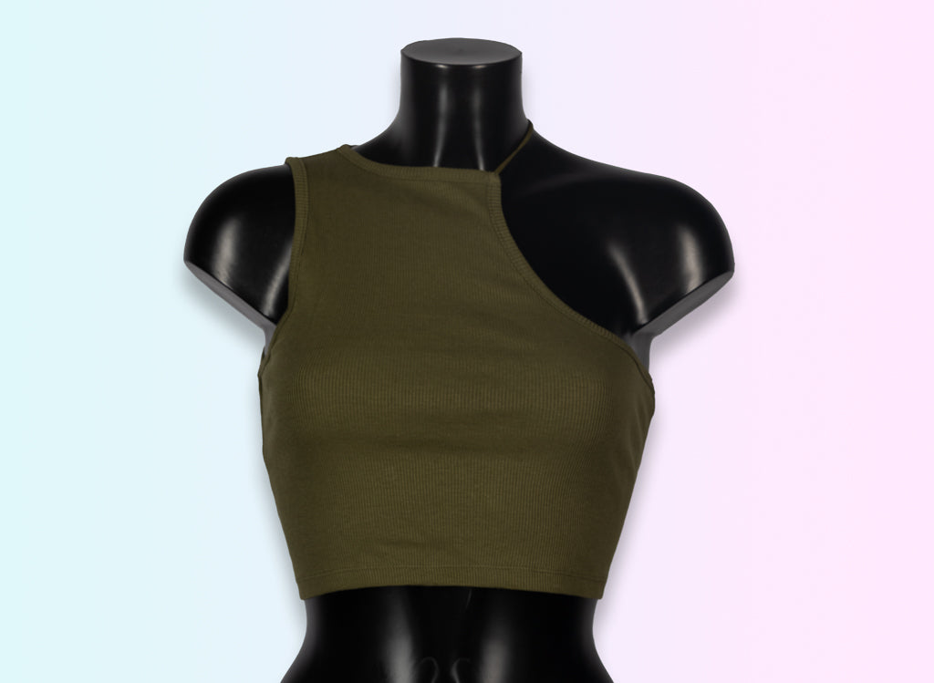 Croptop media hombro verdemusgo