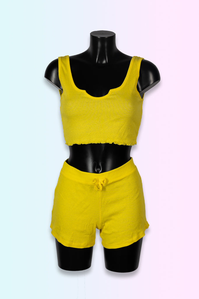 Conjunto top cropped y pantalón corto (más opciones)